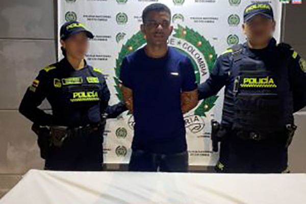 Stevenson José Durán Agresott, conocido como alias ‘El Mocho’. Foto Fiscalía 