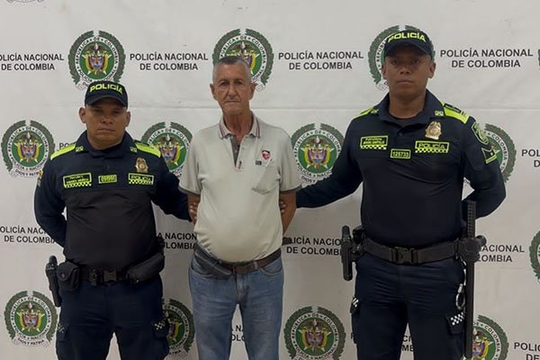 José Leonel Ramírez Herrera, fue dejado a disposición de las autoridades que se encargarán del proceso para enviarlo a Perú. Foto Policía Nacional.