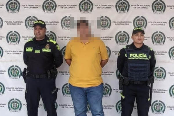 El hombre conocido con el alias ‘Jorge’ fue dejado a disposición de la Fiscalía General de la Nación. Foto Fiscalía