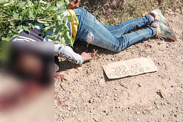 El cuerpo sin vida de Elías Quintero fue encontrado a un lado de una vía del área rural del municipio de Ariguaní, Magdalena, Fotos suministradas por Alcides Macías