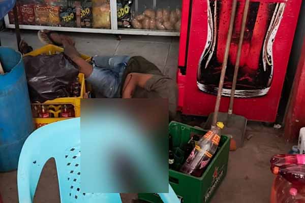 El joven fue baleado por desconocidos cuando estaba dentro de una tienda en Nueva Galicia. Foto cortesía Zona Activa