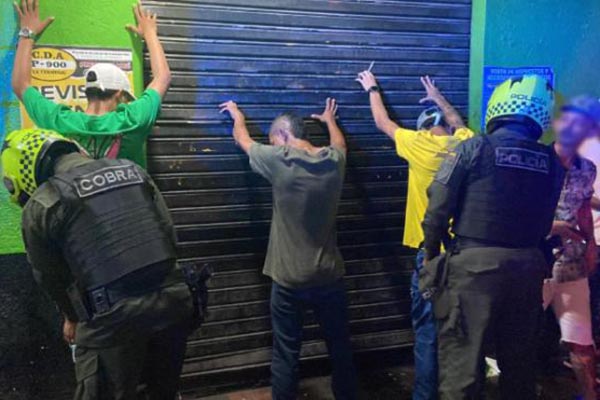 Operativos policiales realizados en Barranquilla durante fin de año. Foto Policía Nacional 