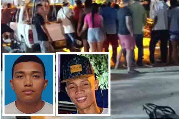 Yaderson Torres y Erwin Alfonso Arrieta Castro, asesinados a tiros en hechos aislados en el barrio Tayrona de Santas Marta. Fotos cortesía
