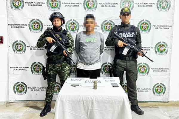Alias ‘Cabeza’, presunto integrante de las ‘Autodefensas Conquistadoras de la Sierra’. Foto Policía Nacional