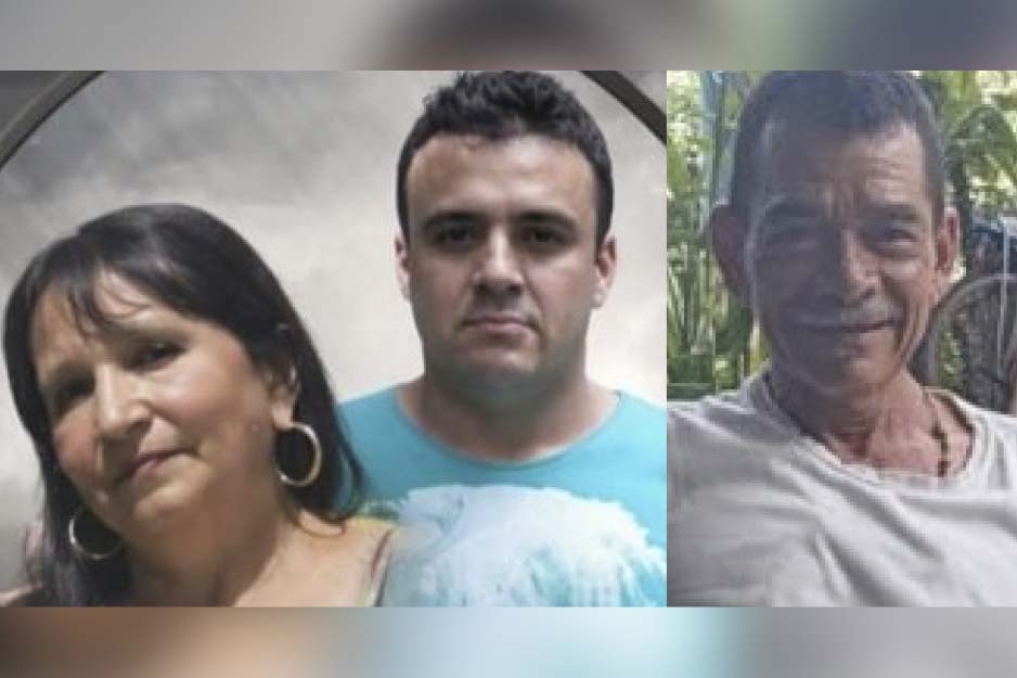 Zulma Atehortúa y su hijo Ricardo Ruedas Atehortúa, y Evelio Maldonado Pimienta, muertos en Gaira. Fotos cortesía