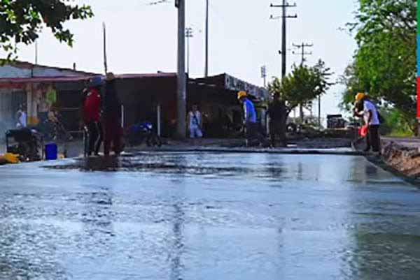 Las obras se vienen siguiendo de acuerdo al cronograma de cumplimiento establecido. Foto captura de video Alcaldía de Fundación, Magdalena