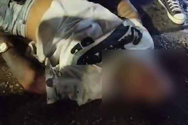 Motociclista herido en accidente motociclístico en el barrio Galicia de Santa Marta. Foto cortesía