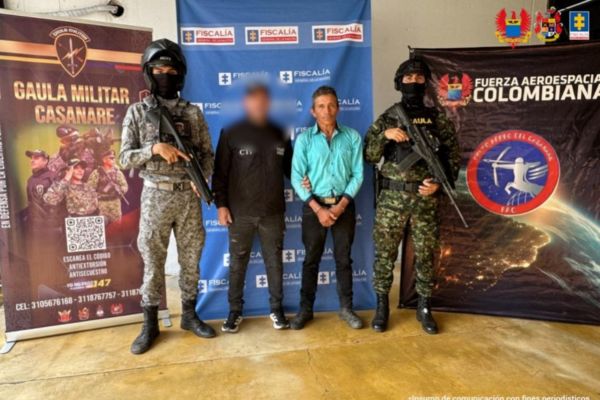 Érick Alberto Girón Ramos fue enviado a prisión como presunto implicado en el secuestro extorsivo de la madre de la exalcaldesa de Pore. Foto Fiscalía General de la Nación
