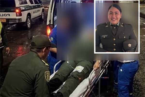 Soraya Montoya, patrullera de la Policía Nacional, herida por presuntos miembros del Eln. Foto redes sociales 