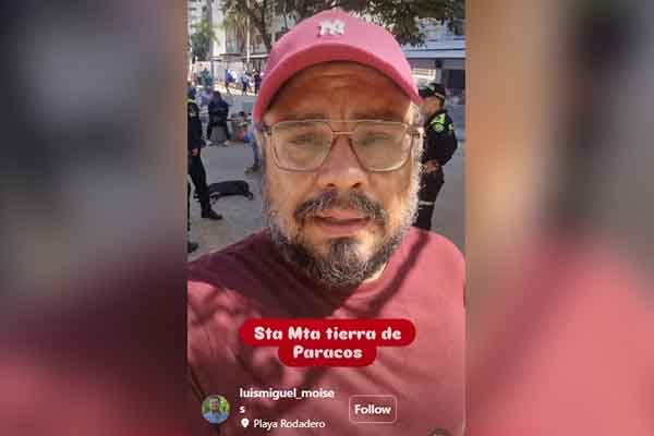 Luis Miguel Moisés García, denunciante. Foto pantallazo de Instagram