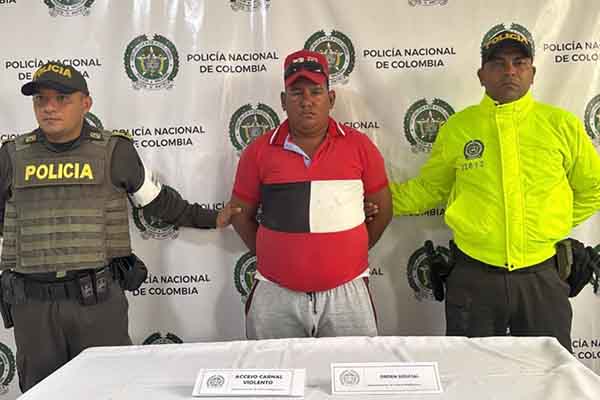 Jair de Jesús Ospino, detenido en operativo policial. Foto Policía Nacional