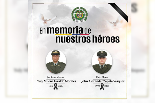 Foto tomada de la red social X de @PoliciaColombia