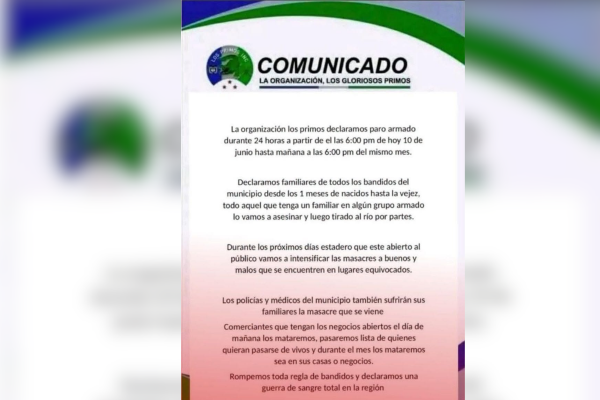 La Policía del Magdalena reforzó las acciones de vigilancia en Fundación tras la circulación de un panfleto que generó preocupación entre la comunidad.