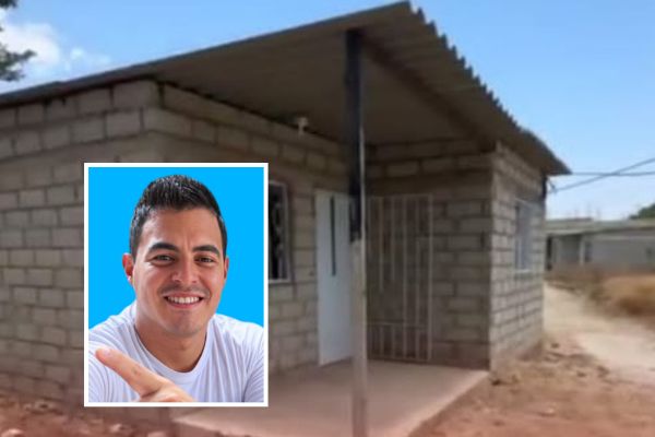 En la sala de esta casa en el barrio Santa Helena fue encontrado el cuerpo sin vida del hombre. Fotos cortesía 
