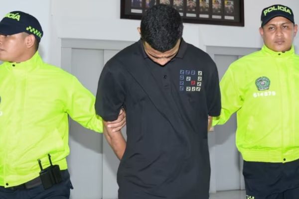 Brayan Yesith Vásquez González en su momento fue capturado por la Policía Nacional. Foto Policía Nacional