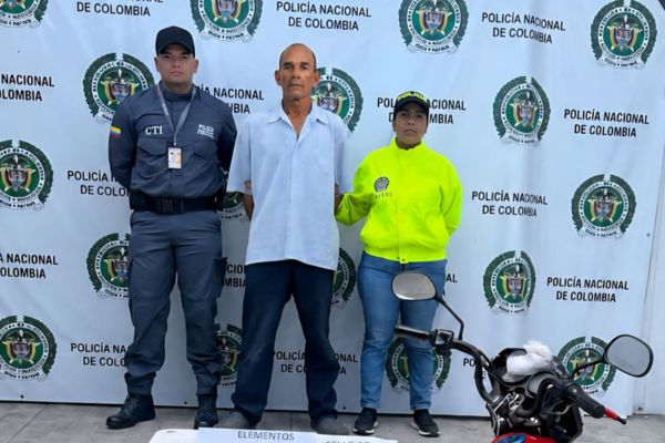 Amail de Jesús Carrillo Martínez fue dejado a disposición de la Fiscalía General de la Nación Seccional Magdalena. Foto Fiscalía 