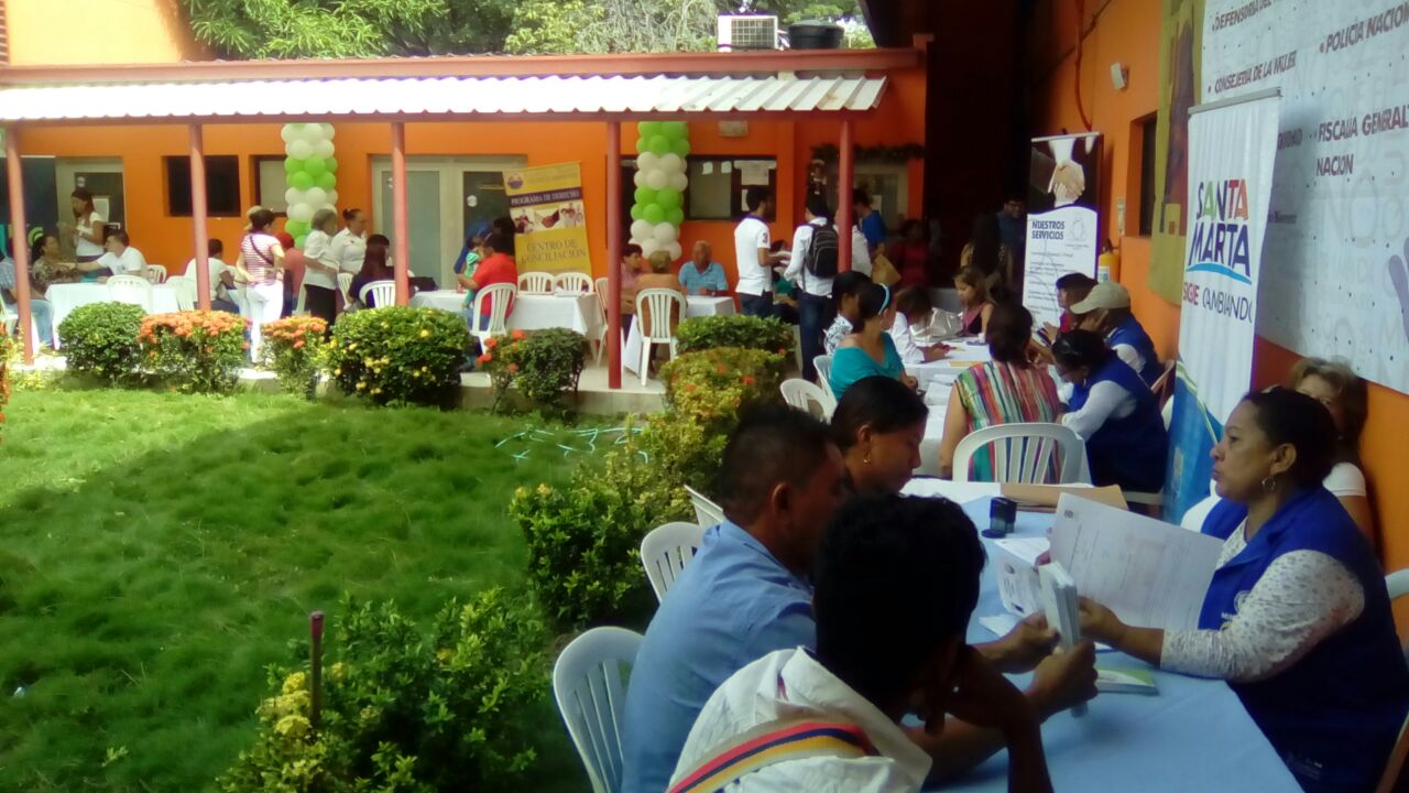 En la Casa de Justicia ubicada en el barrio Manzanares durante el primer día de la Conciliatón Nacional se presentó una gran afluencia de personas.