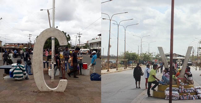 Los cambistas diariamente en Maicao realizan sus transacciones al aire libre en la plaza Simón Bolivar, La situación de la frontera sigue siendo un caos porque existe lavado de dinero del narcotráfico, el contrabando, la especulación cambiaria.