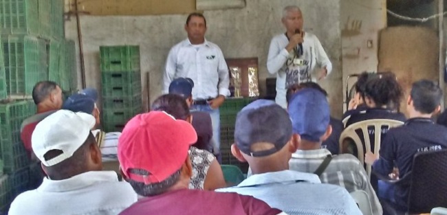 En la capacitación los cultivadores fueron alertados sobre la importancia del manejo de plagas en las siembras de guayaba. 