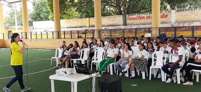 A la actividad fueron invitados 358 estudiantes de cinco instituciones de Aracataca. 