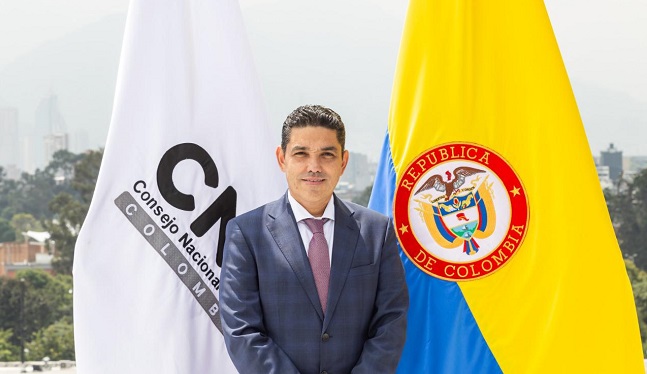 Jaime Luis Lacouture Peñaloza, Magistrado del Consejo Nacional Electoral. 