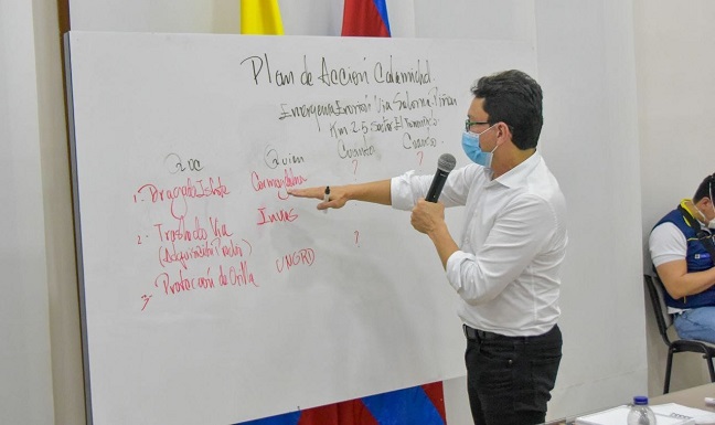 El Consejo Extraordinario de Gestión del Riesgo fue convocado por el gobernador del Departamento, Carlos Caicedo.