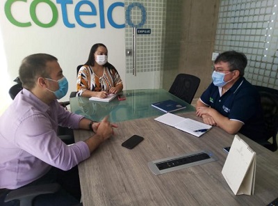 Directivos de Air-e reunidos con Omar García, presidente ejecutivo de Cotelco capítulo Magdalena