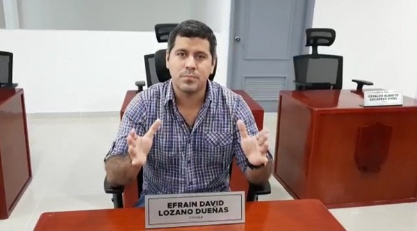 Efraín David Lozano, concejal
