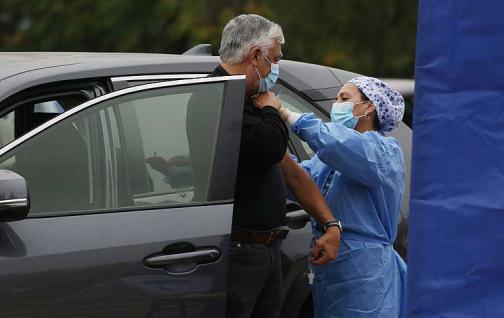 Chile ya ha vacunado al 16 por ciento d su población.