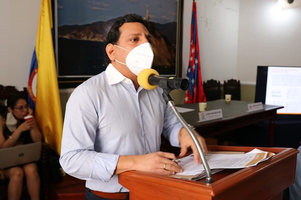 Secretario de Hacienda, Jorge Agudelo. 