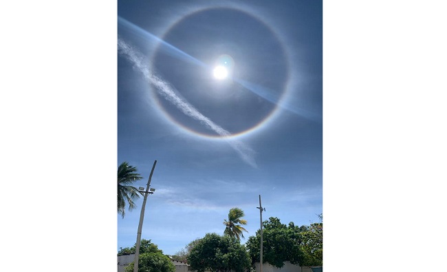 Halo solar en Santa Marta.