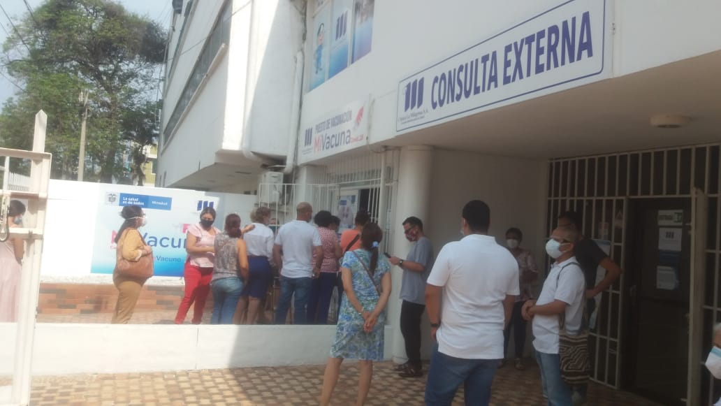 Jornada de vacunación en Santa Marta. Foto: EL INFORMADOR.