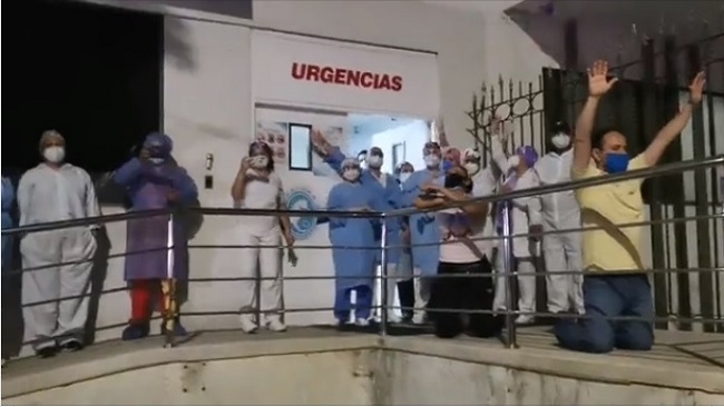 Conmovedora jornada de oración en Santa Marta.
