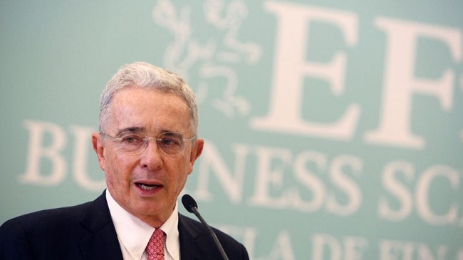 Álvaro Uribe Vélez. Foto: EFE.