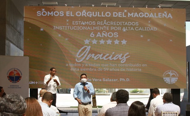 Pablo Vera Salazar, rector de la Universidad del Magdalena.