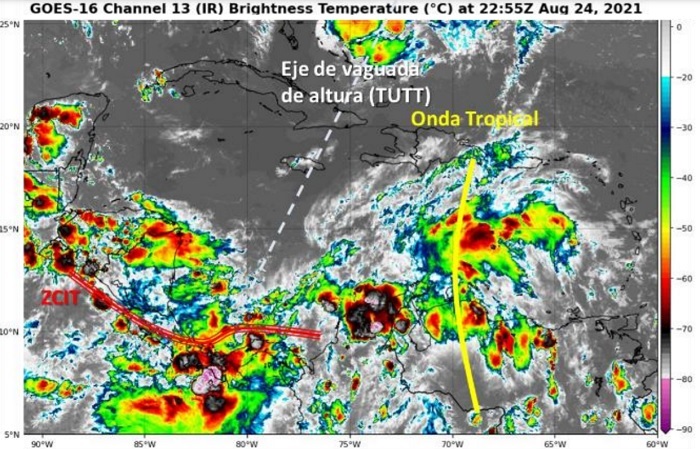 Imagen Satelital GOES-16. Canal 13. Fuente: NOAA (tomado de: Tropical Tibits)