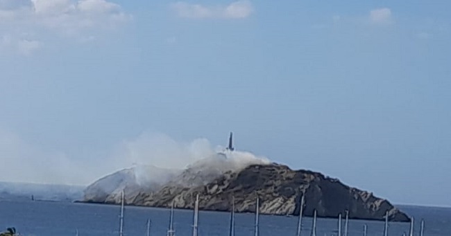 Incendio en El Morro. Foto: Greisy Roncallo