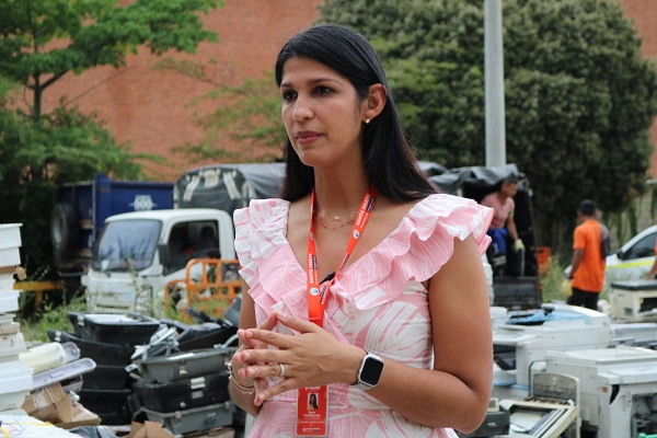 Sara Candanoza, jefa del Departamento Administrativo de la Sostenibilidad Ambiental, Dadsa estuvo presente en la actividad.