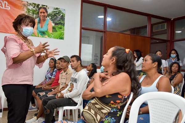Karlina Sánchez, secretaria de la Mujer y Equidad de Género Distrital, hizo presencia en la jornada que se llevó a cabo en la Casa de la Mujer.
