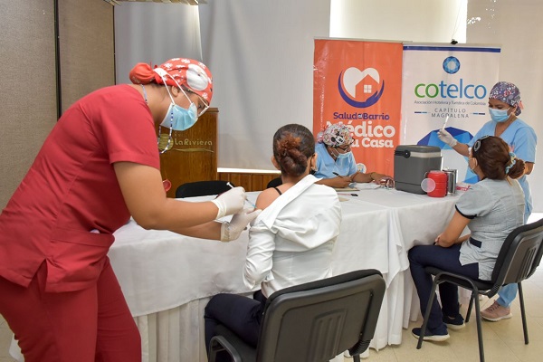 Los trabajadores accedieron a la vacunación para mitigar los contagios de la Covid – 19. 