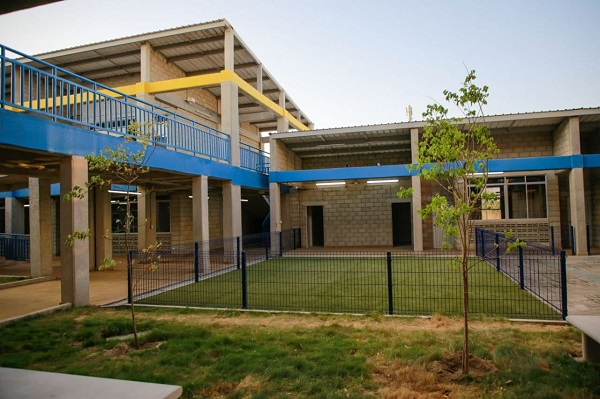 Así se ve la nueva sede de la Institución Educativa distrital el Líbano que garantizará espacios de aprendizaje a los niños del Distrito. 