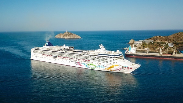 El Crucero Norwegian Pearl Cruise fue el último crucero en arribar el Puerto de Santa Marta en el año 2022. 
