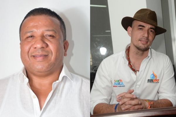 Bladimir Torres, secretario de Seguridad y Convivencia del Distrito y Jaime Avendaño, director del (Dadsa)