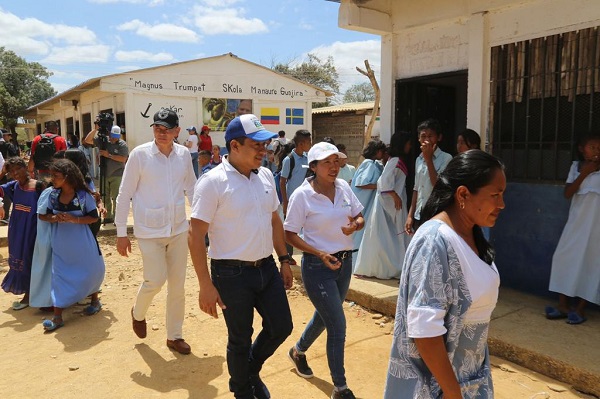 Aspecto de la visita de la delegación del ministerio de Ciencia, Tecnología e Innovación Minciencias.