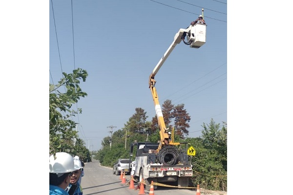 Air-e realiza labores técnicas sobre la infraestructura eléctrica de Chibolo