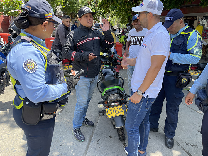 La primera jornada de diálogo con motociclistas se completó en la zona Centro y en el parque Los Trupillos, en Mamatoco.