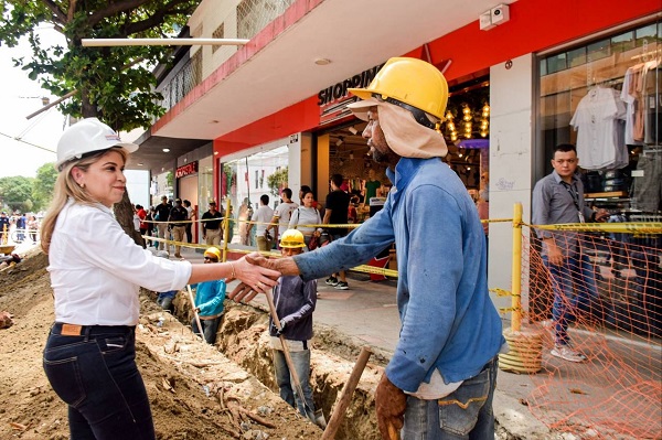 La obra se encuentra culminada en un 90% hasta la calle 11 y se están finalizando los trabajos de espacio público hasta la calle 12.
