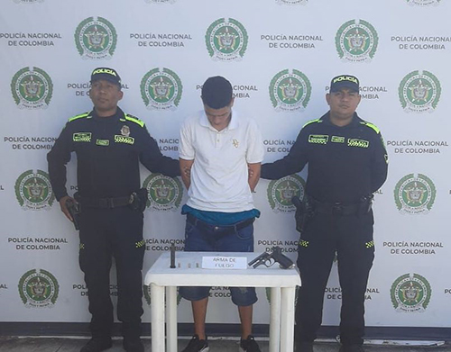Otra de las capturas fue en el barrio La Bolivariana de Santa Marta, dijo la Policía.