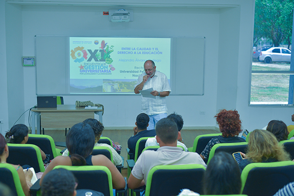 Ponencia del Rector  de la Universidad Pedagógica Nacional, Alejandro Álvarez Gallego.