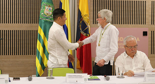 La alianza formada entre el doctor Enrique Forero y el Rector Vera Salazar, permitió trabajar en conjunto con la Academia, con el objetivo de generar acciones y proyectos.